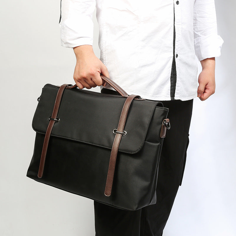 Men's Portable Casual Canvas Shoulder Bag - Hanabi