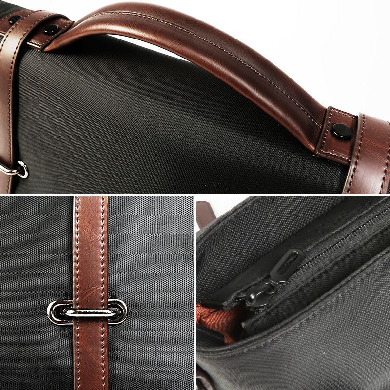 Men's Portable Casual Canvas Shoulder Bag - Hanabi