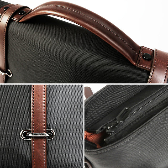 Men's Portable Casual Canvas Shoulder Bag - Hanabi
