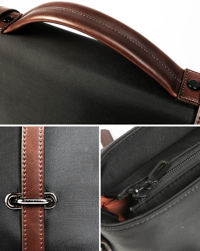 Men's Portable Casual Canvas Shoulder Bag - Hanabi