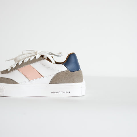 Akeno Weiß Navy Pink - Damen Sneakers