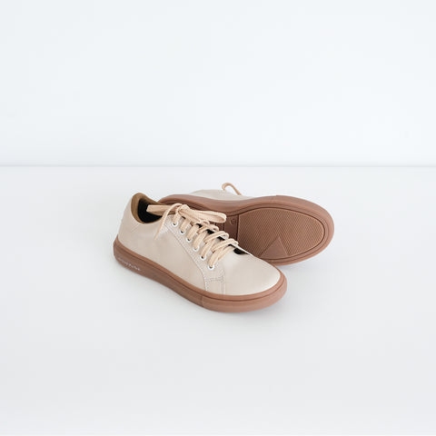 Haru Beige Mokka-Sohle - Damen Sneakers