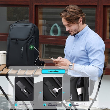Men's Business Outdoor Travel Leisure Backpack - Hanabi